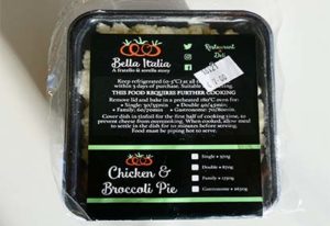 Chicken + Broccoli Pie (Various Sizes) - Serves 4 to 6